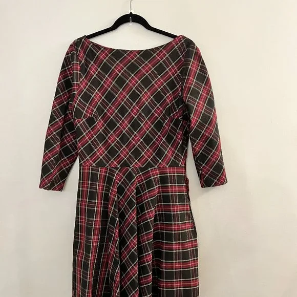 Unique Vintage | Dresses | Unique Vintage Devon Tartan Plaid Swing Repro  Dress Sz4xl Vlv Retro Euc | Poshmark